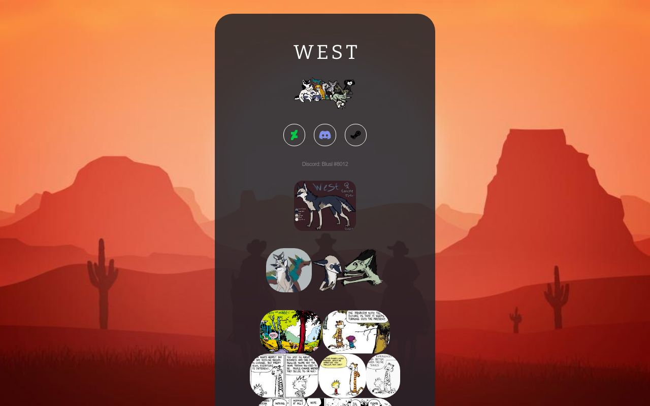 Carrd profile picture for @west